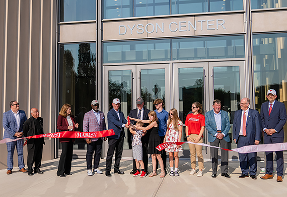 Image of Dyson ribbon cutting.