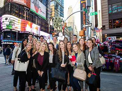 School of Management students at Career Trek