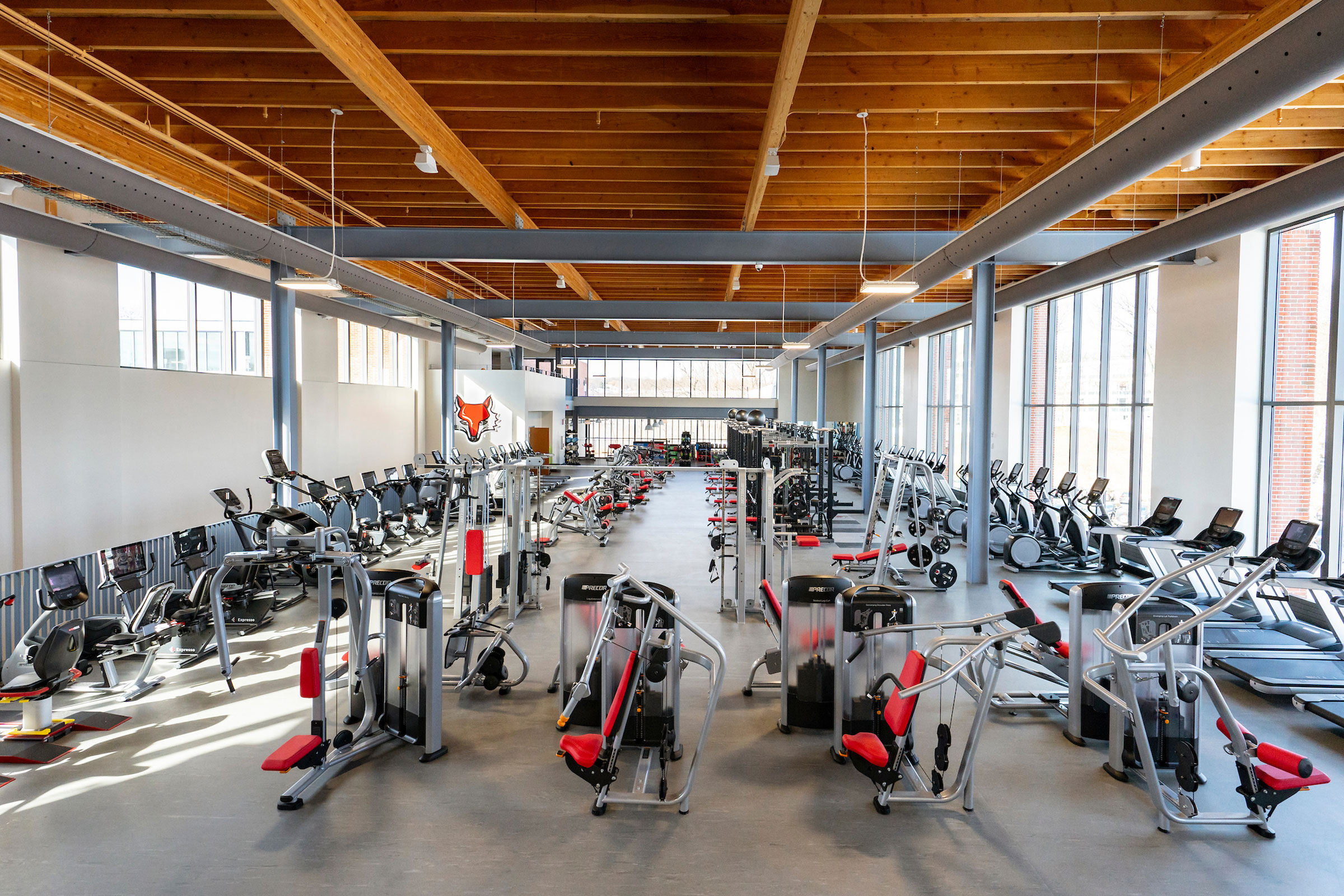 Image of fitness center in McCann Center