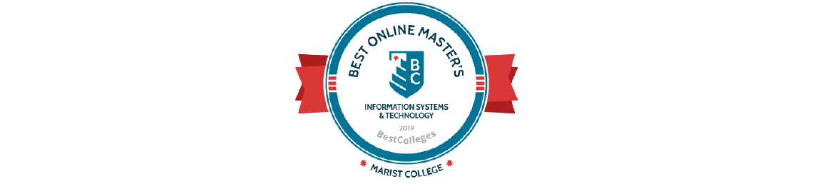 Image of Best Online Master's in Information Technology badge for the MS in Information Systems.