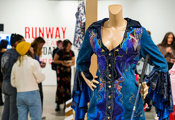 An image of Marist students from Runway of Dreams at Marist Showcase, The Adaptive Exhibit, at Steel Plant Gallery.