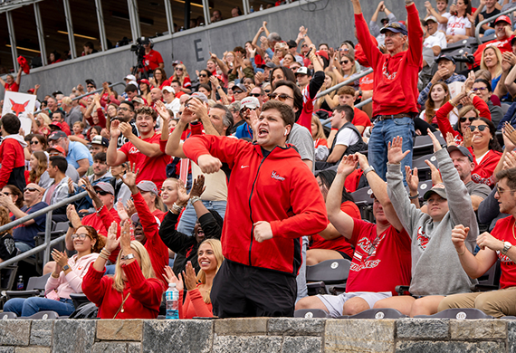 image of crowd of people cheering