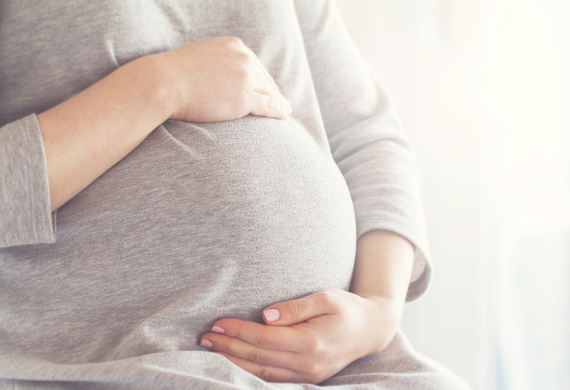 image of pregnant belly