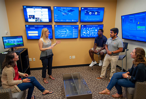 Image of student at a computer