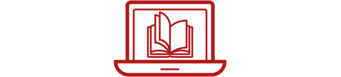 Image of a laptop icon representing Master of Business Administration online offering. 