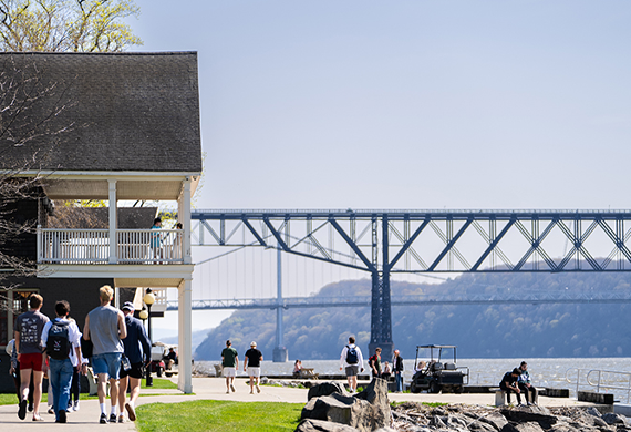 Image of Marist University's Longview Park, located on the banks of the Hudson River.
