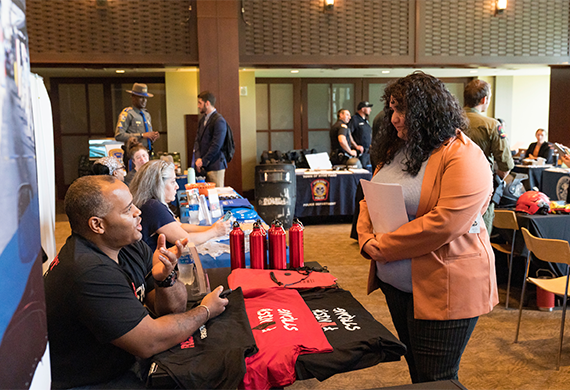  An image of student from Criminal Justice Fair