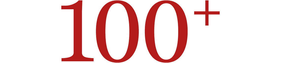 100+