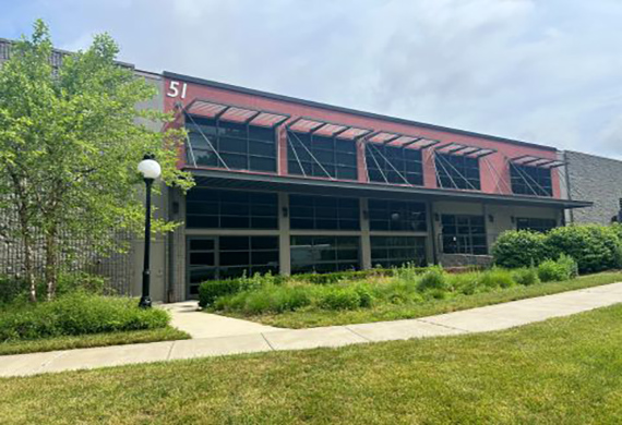 The front of 51 Fulton, showing the area where the Computer Store is