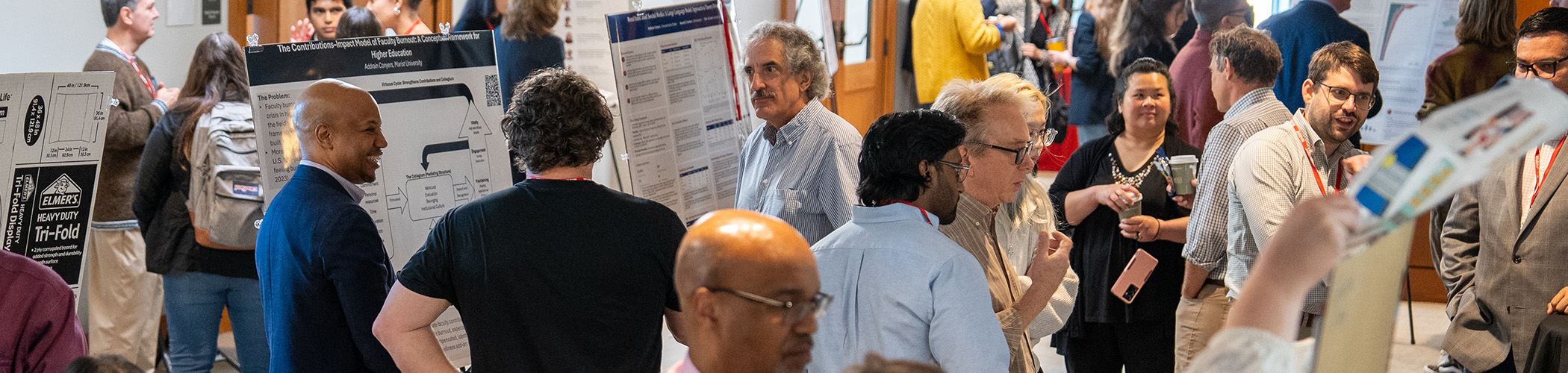 Image of faculty research presentations.