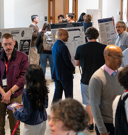 Image of faculty research presentations.