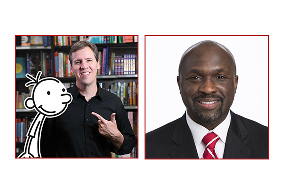 Image of Jeff Kinney and Jerome Pickett.