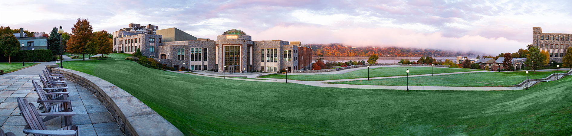 campus with beautiful background