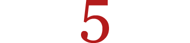 Image of the number five, representing 5 annual start dates for the Master of Business Administration online program. 