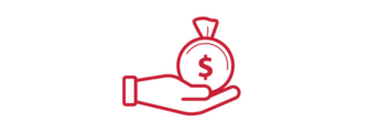 image of hand with money icon