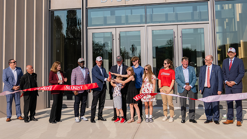 Image of Dyson ribbon cutting.