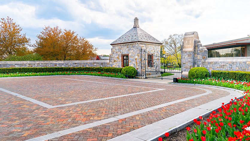 Image of Marist College's Central Gate and Gatehouse