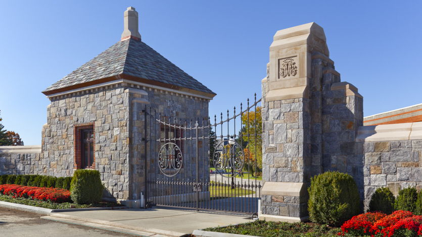 Image of Marist College's Central Gate and Gatehouse