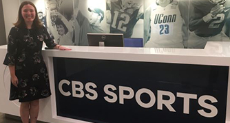 Photo of Marist in Manhattan student at CBS Sports