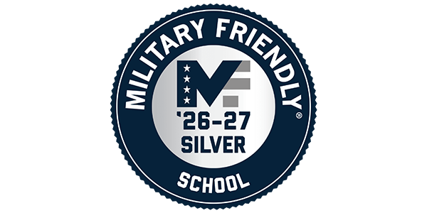 image of logo stating military friendly school.