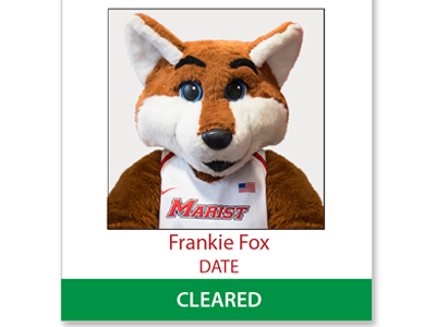 Image of Frankie the Fox COVID Cleared Badge