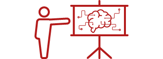 An image of presentation and critical thinking icon