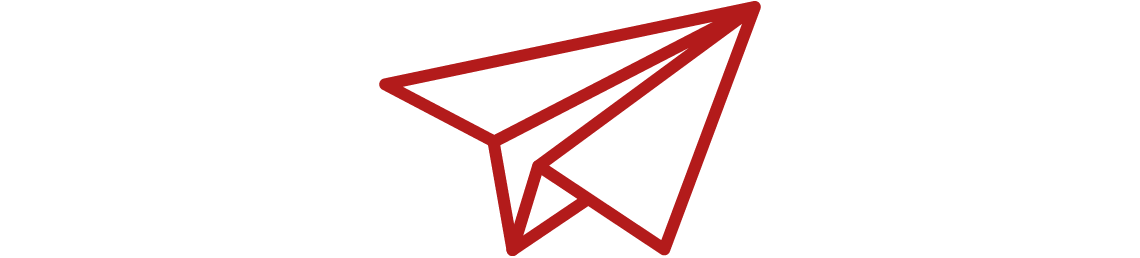 red icon of a paper airplane