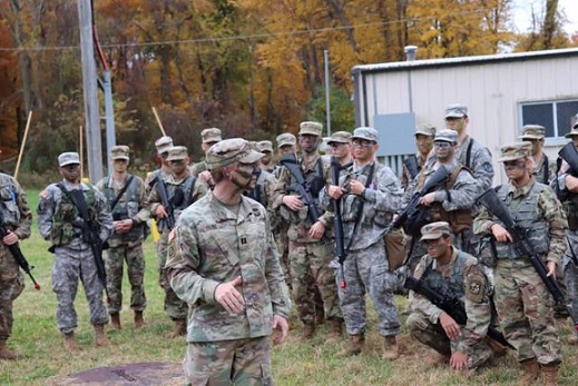 Photo of ROTC student exercise