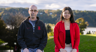 Image of Marist University community members meditating.