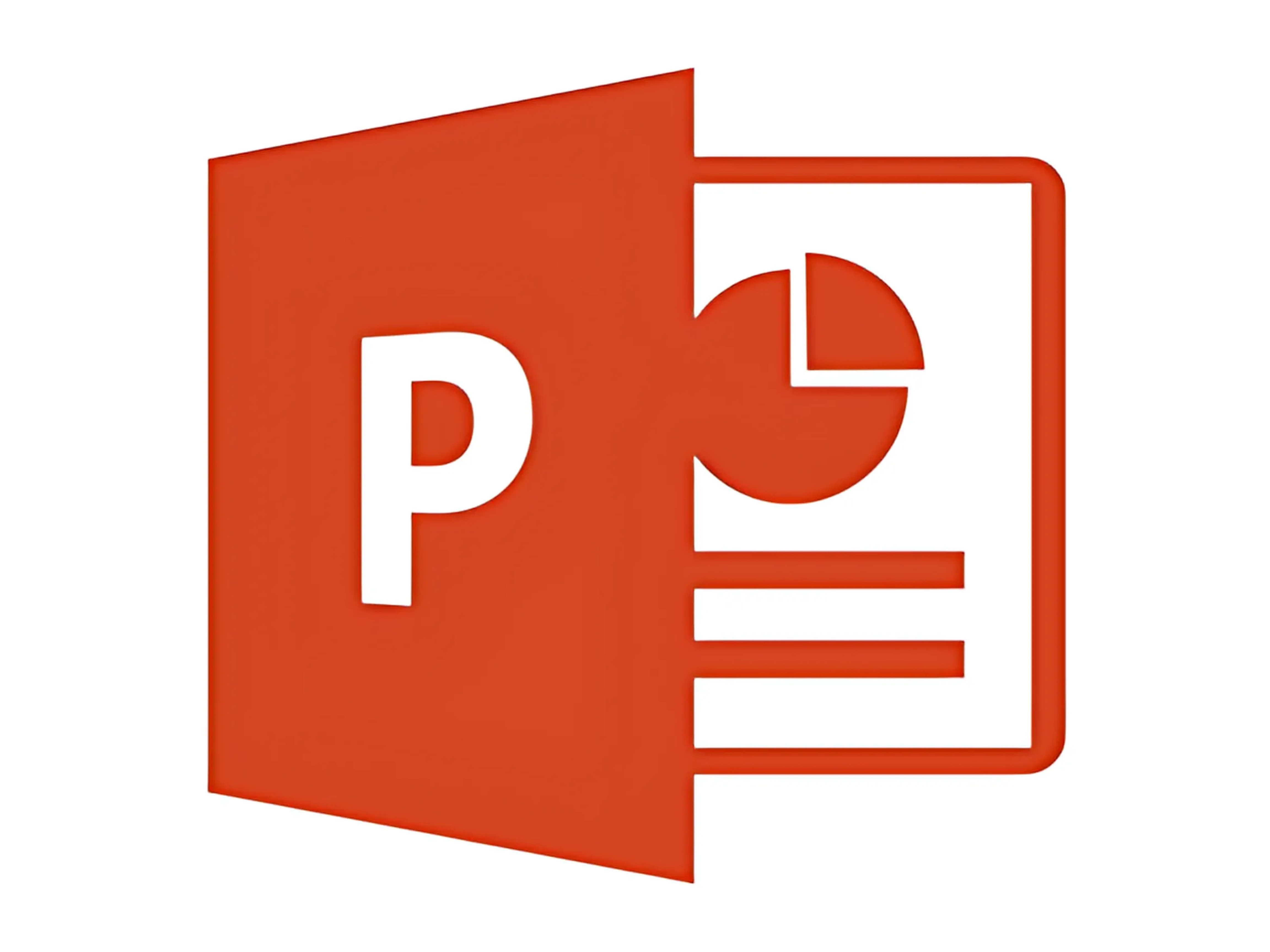 Office 365 PowerPoint logo.