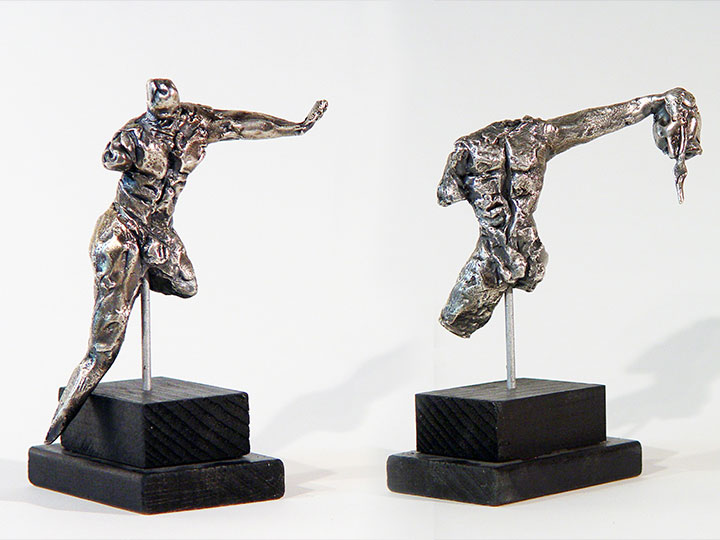 Two sculptures by Ed Smith