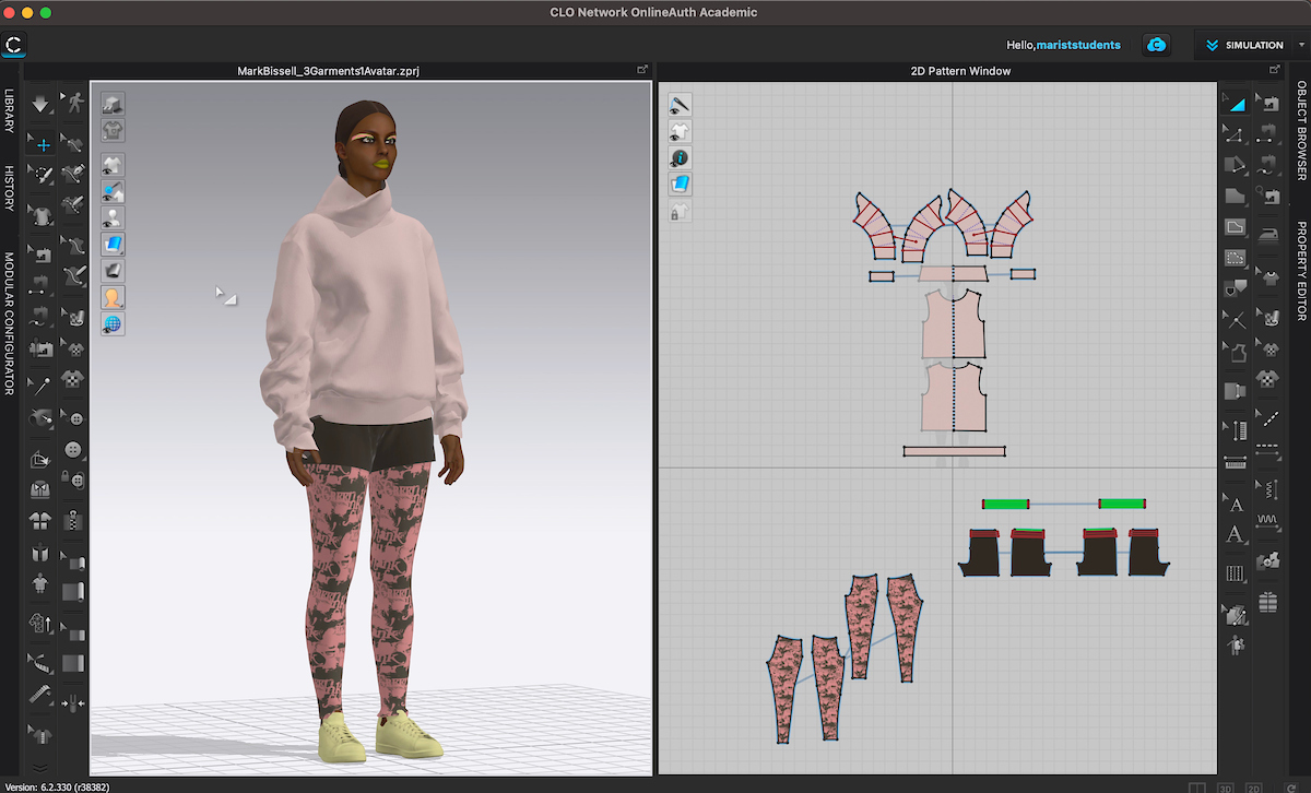 Image of digital fashion software, CLO