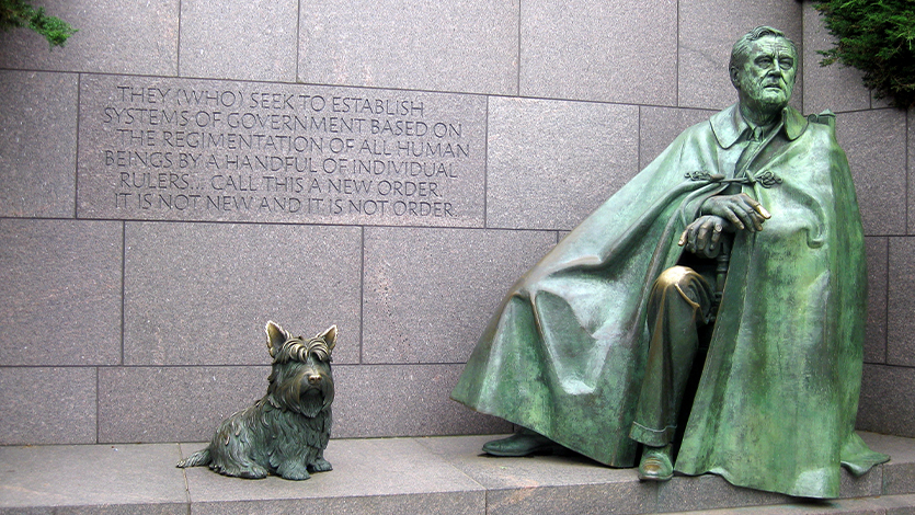 image of The FDR Memorial Archive. Photo by Wally Gobetz
