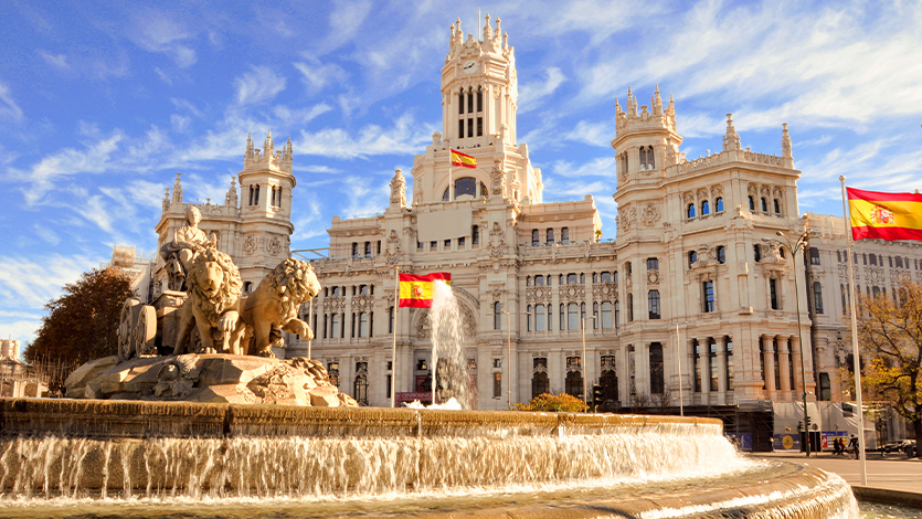 image of: Cibeles Fountain in Madrid, Spain. Photo by Eszter Szadeczky-Kardoss