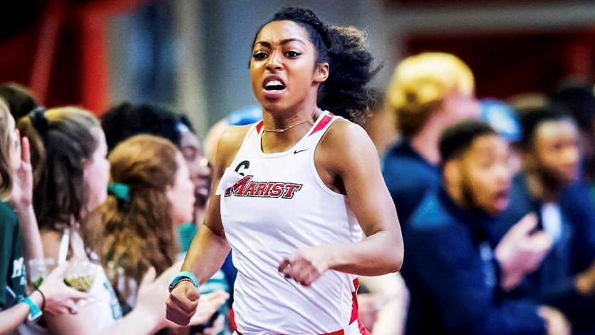 image of: Craig ’18 on the Track Team. Photo courtesy of Marist College Athletics.  