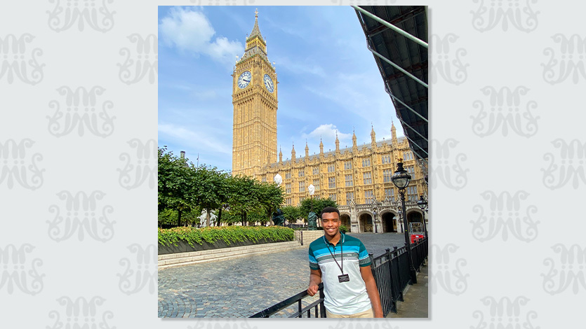 Tyler Street at Big Ben in London