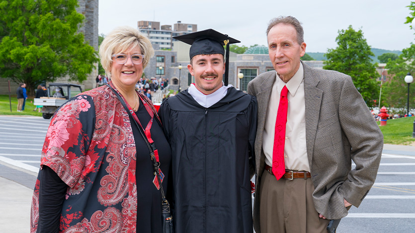 Schott family at Commencement