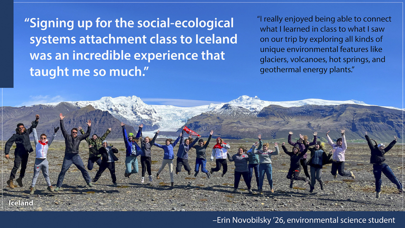 Image of students in Iceland