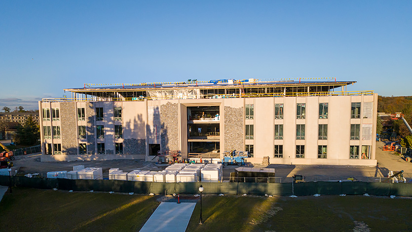 Image of Dyson Center construction.