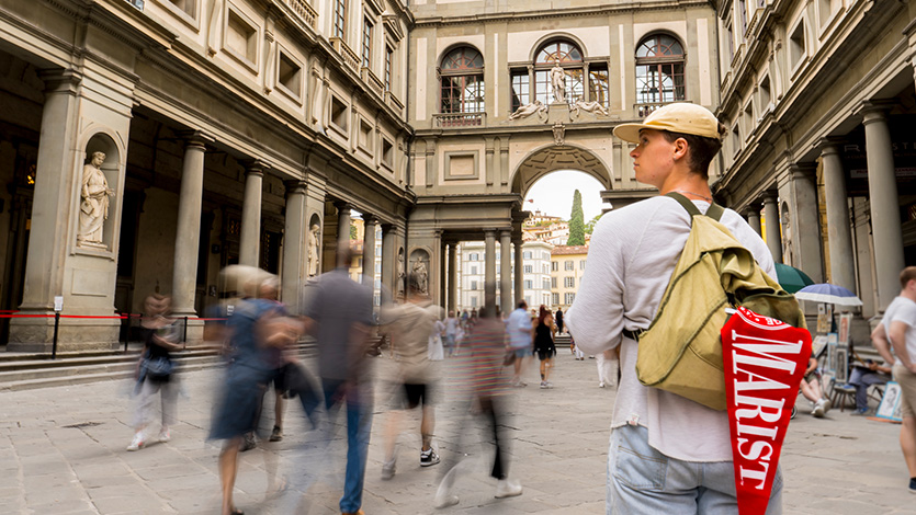 Image of Marist student in Florence.