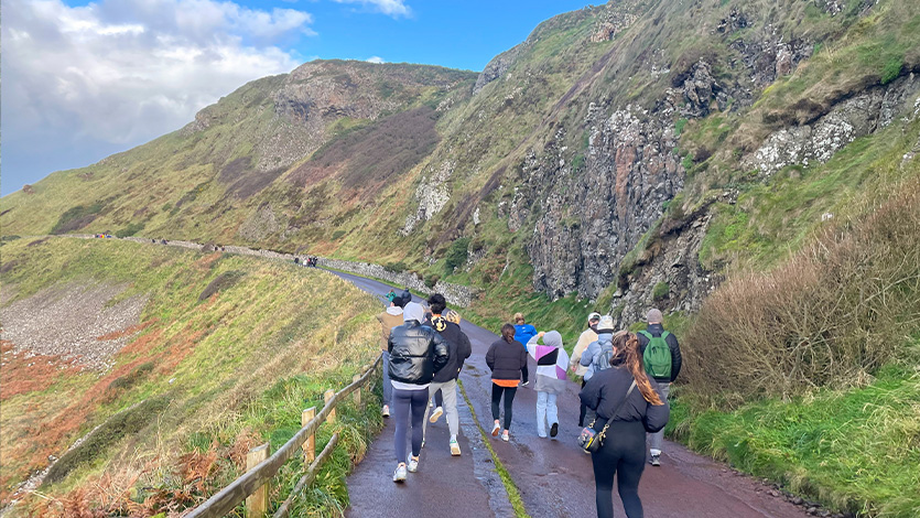 Image of students exploring Ireland.