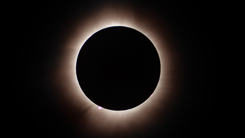 Image of solar eclipse. 