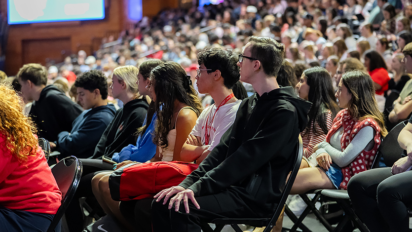 Image of audience seated at the Common Read Lecture.