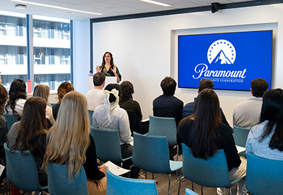 Image of Altuz speaking to students at Paramount.