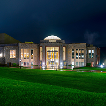 An image of the Marist Rotunda at Night