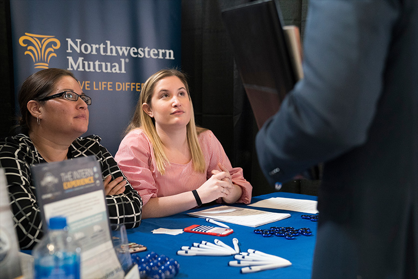 Photo of students at Career Fair