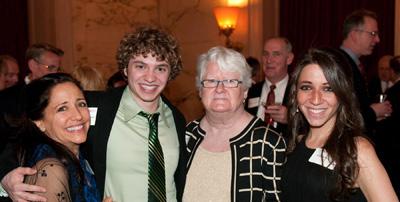 Madeline Nick, Nicholas Bayer, Board of Trustees Chair Ellen Hancock, and Natalie Nick.