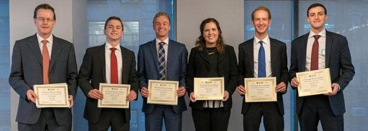 Five members of the Class of 2018 proudly represented the College in the highly prestigious CFA Institute Research Challenge in Boston