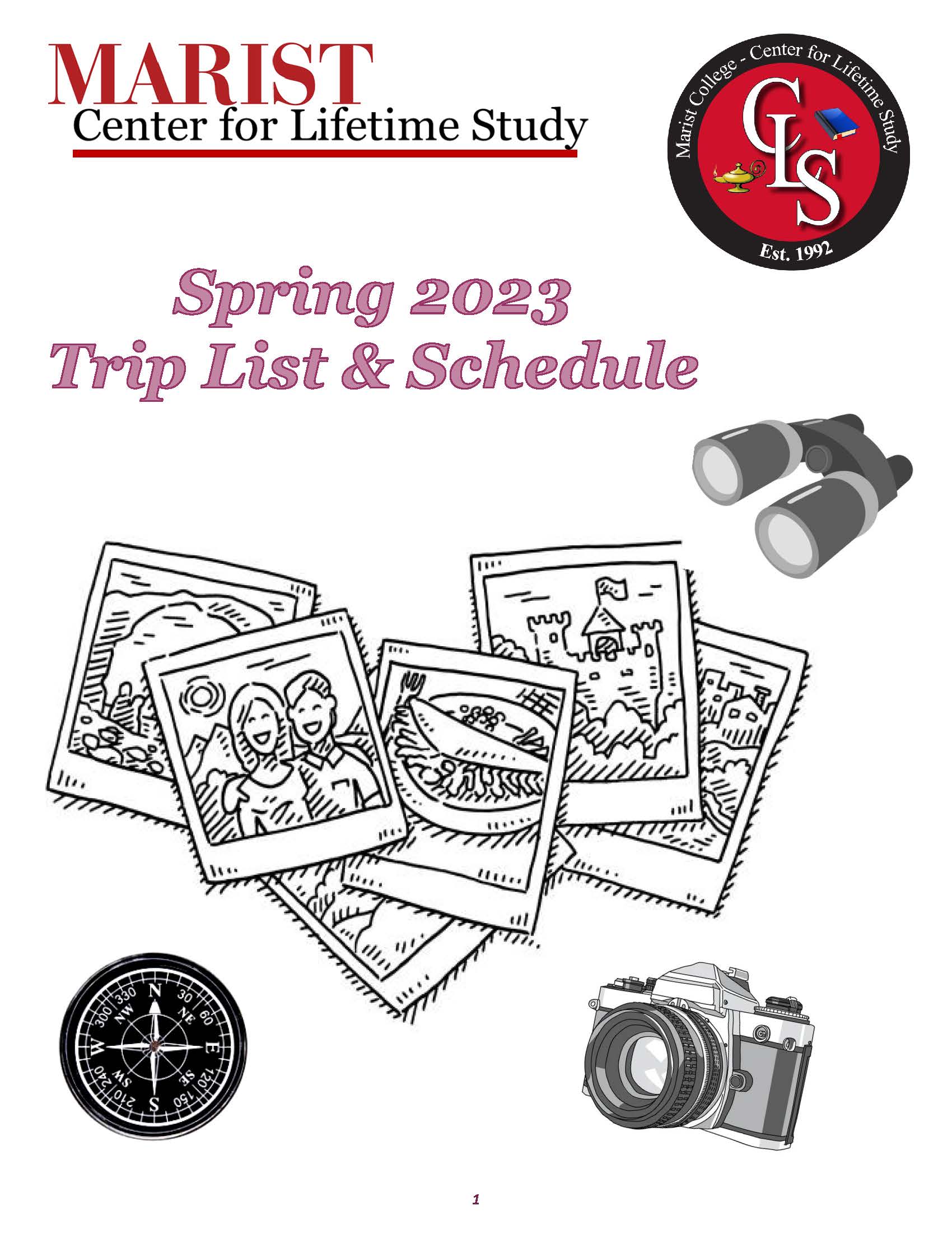 Image of the cover page for the CLS Trip List and Schedule
