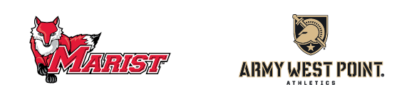 Image of the Marist athletics and Army West Point athletics logo.